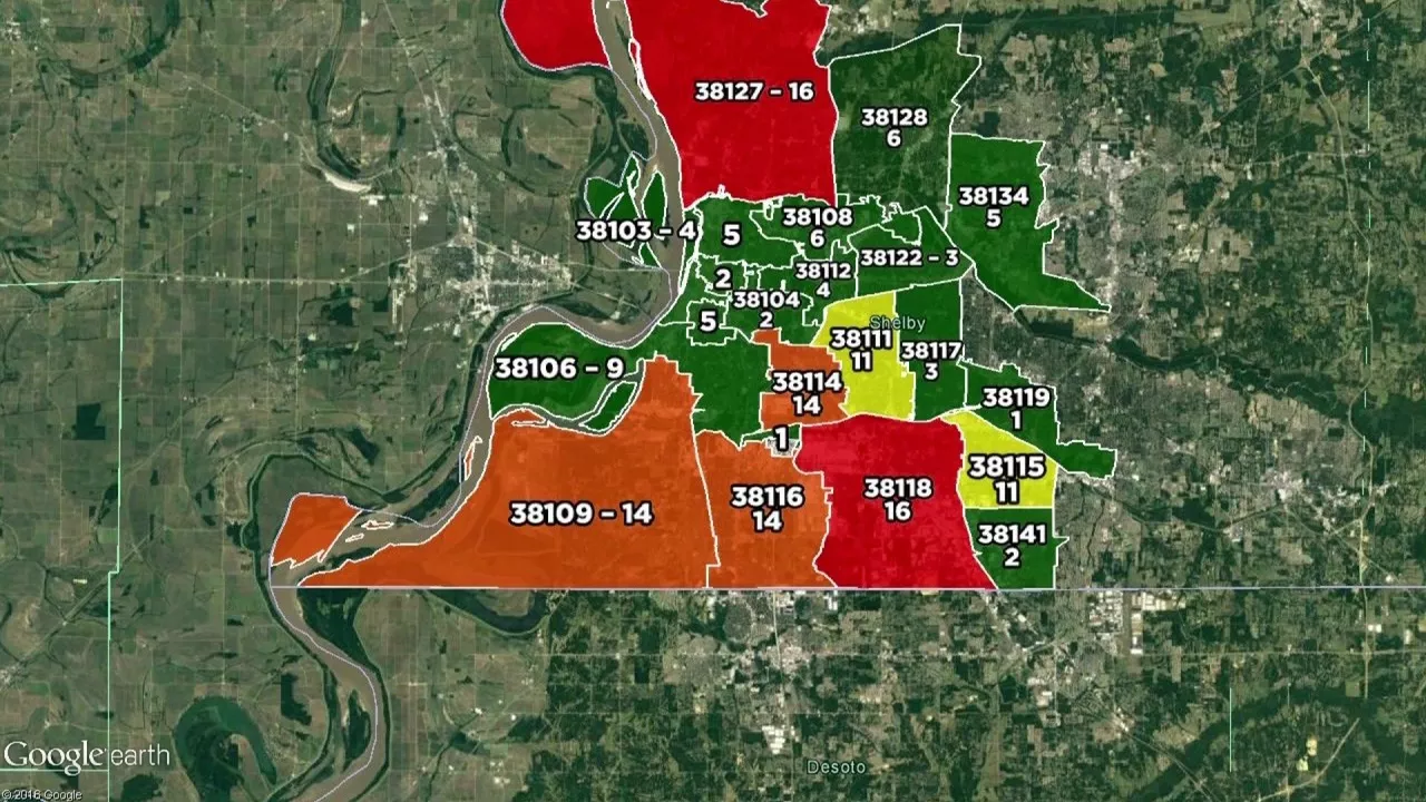 What are the safest neighborhoods in the Memphis, TN area?